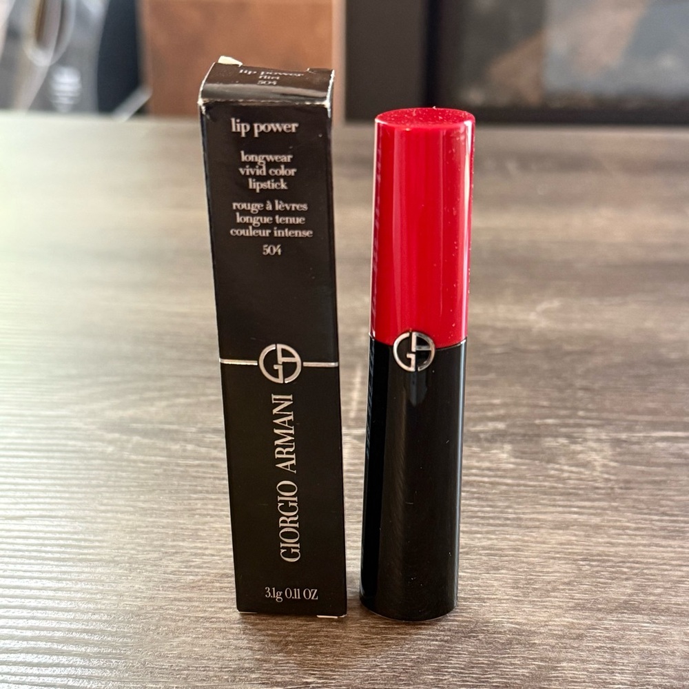 Giorgio Armani Lip Power Longwear Vivid Color Lipstick - 504 First